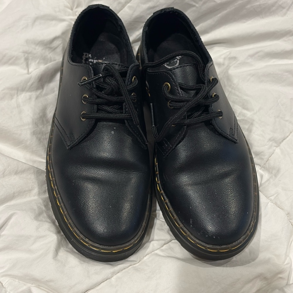 Dr. Martens Black Leather Lace-Up Shoes